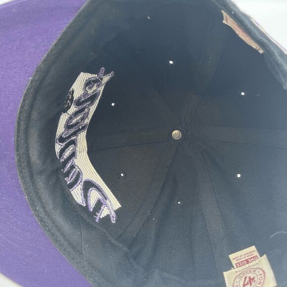 Y2K Toronto Raptors Black & Purple Snapback adjustable hat cap NBA UNISEX - Picture 4 of 6